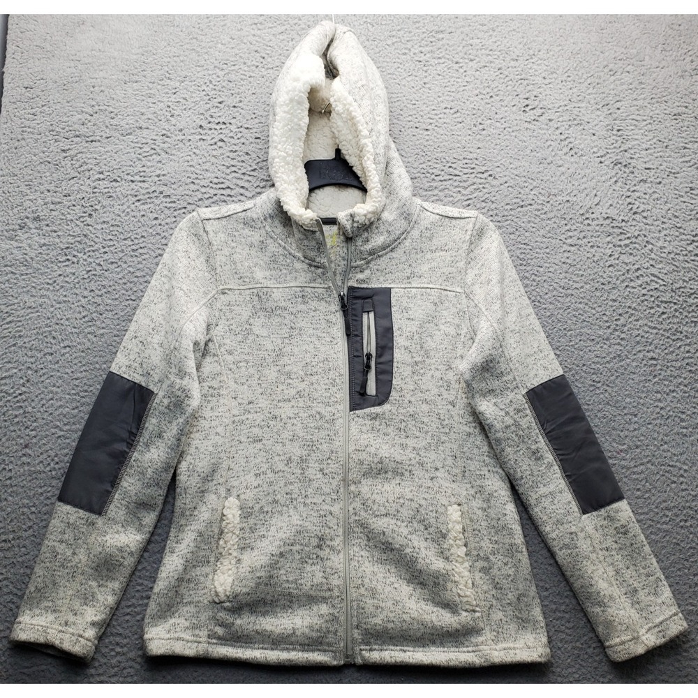 Made for Life Jacket Men M Multi Fleece Lined Security Pocket Warm Hooded Zip Up